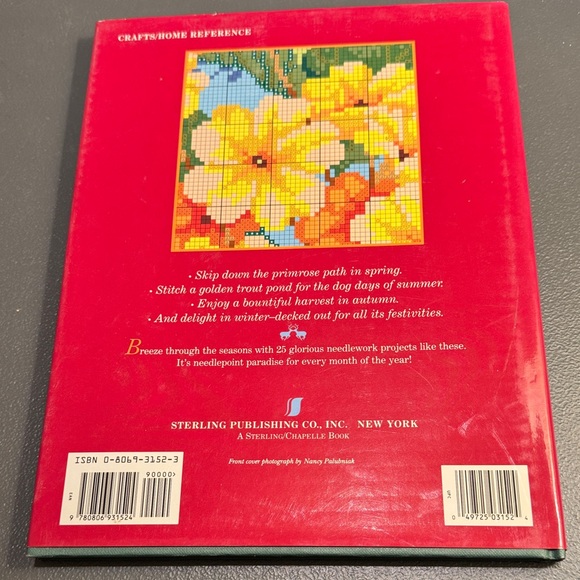 Needlepoint Book with Colorful Designs - Picture 2 of 9